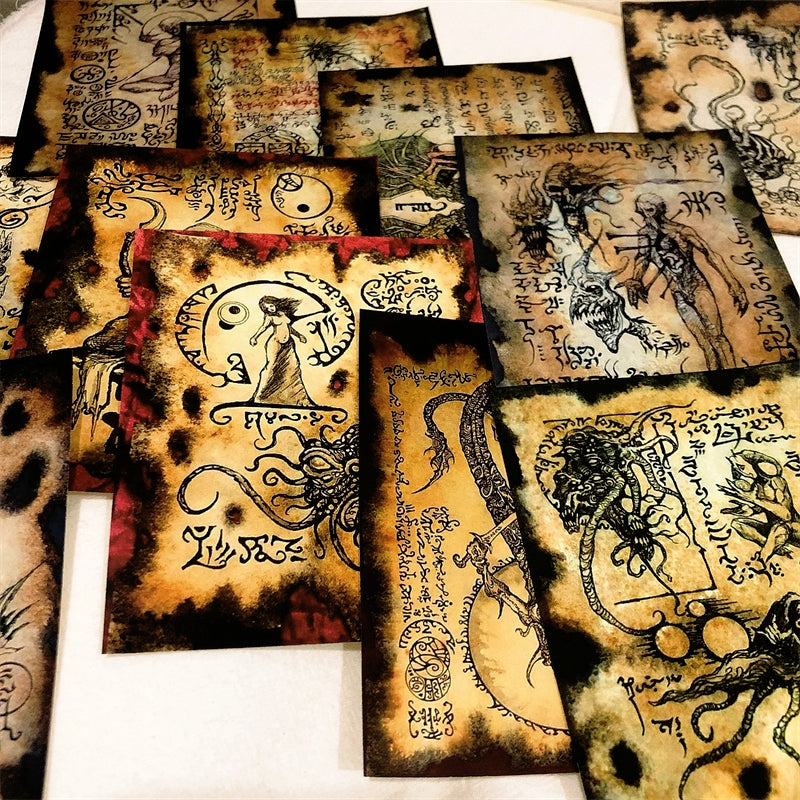 Stamprints Cthulhu Necronomicon Retro Dark Magic Material Paper 3