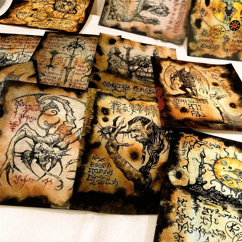 Stamprints Cthulhu Necronomicon Retro Dark Magic Material Paper 4