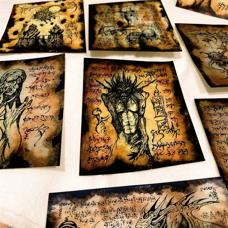 Stamprints Cthulhu Necronomicon Retro Dark Magic Material Paper 5