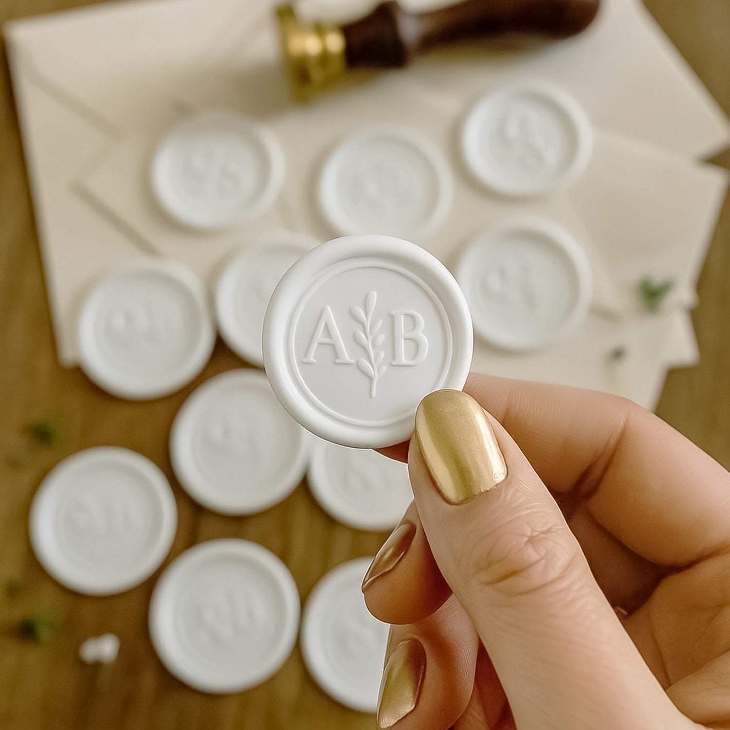 stamprints Custom Design Self-Adhesive Wax Seal Stickers 1