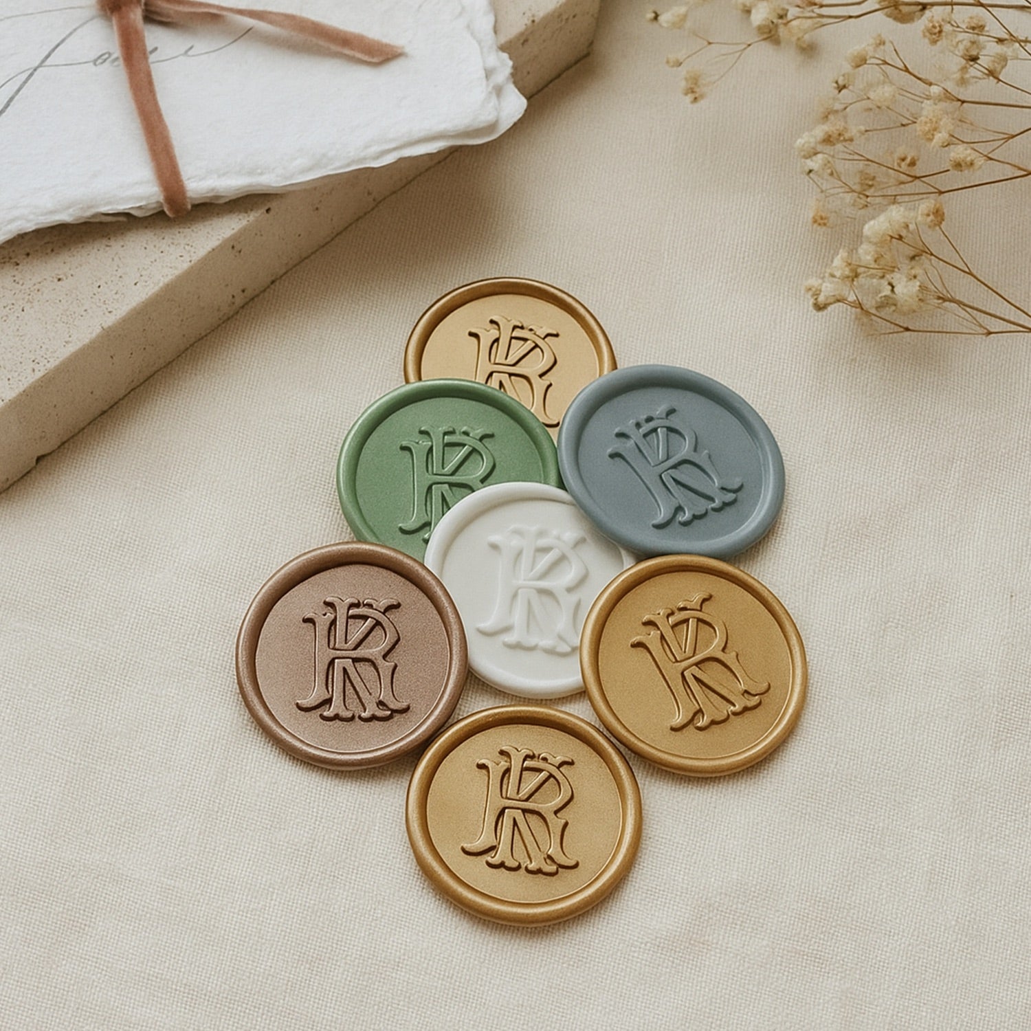 stamprints Custom Design Self-Adhesive Wax Seal Stickers 2