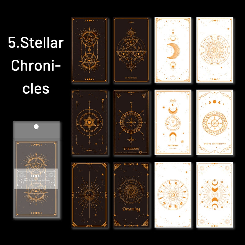 Starry Glow Foil-stamped Decorative Paper sku-5