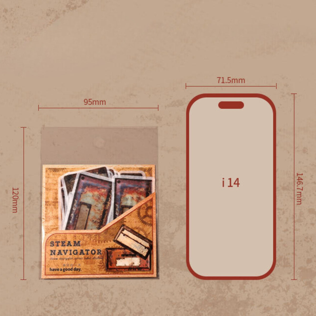 Steam Pilot Series Retro Label Sticker Pack 5