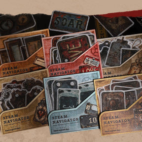 Steam Pilot Series Retro Label Sticker Pack 6