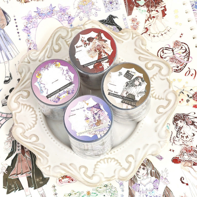 Stereo Foil Decorative PET Tape-Girls Frame a