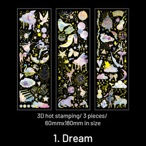 Streamer Dream Series Holographic Decorative Stickers sku-1