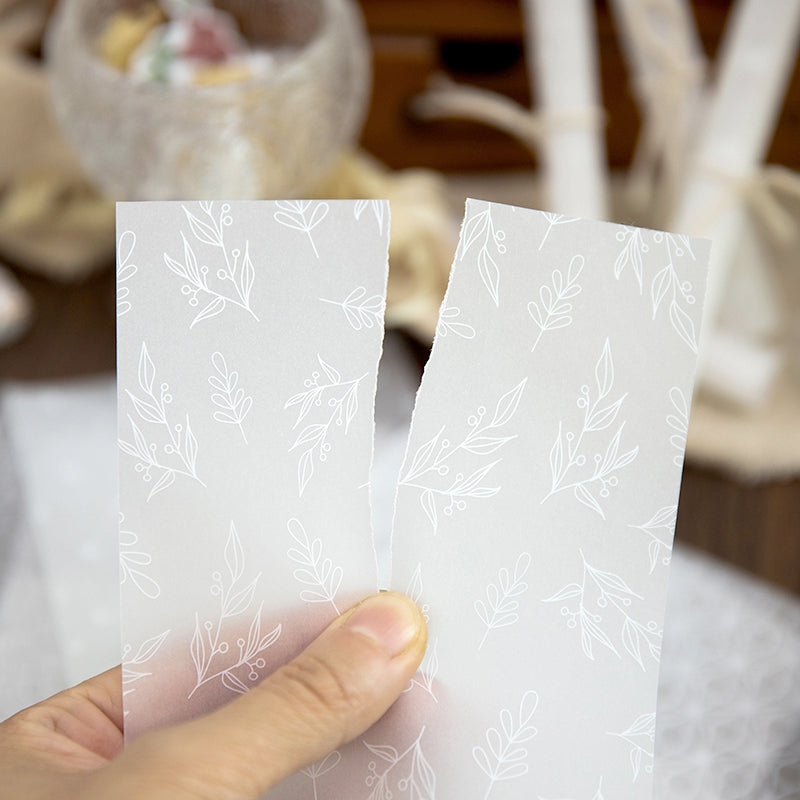 Sulfuric Acid Paper Background Scrapbook Paper - Music, Manuscript, Flowers, Plants b3