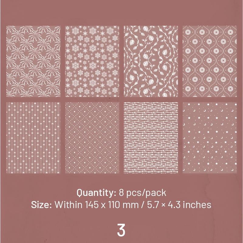 Sulfuric Acid Paper Background Scrapbook Paper - Music, Manuscript, Flowers, Plants sku-3