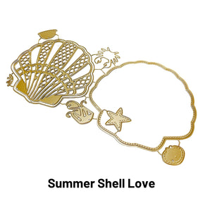 Summer Shell Love Carbon Steel Crafting Dies Scrapbooking Die-Cuts1