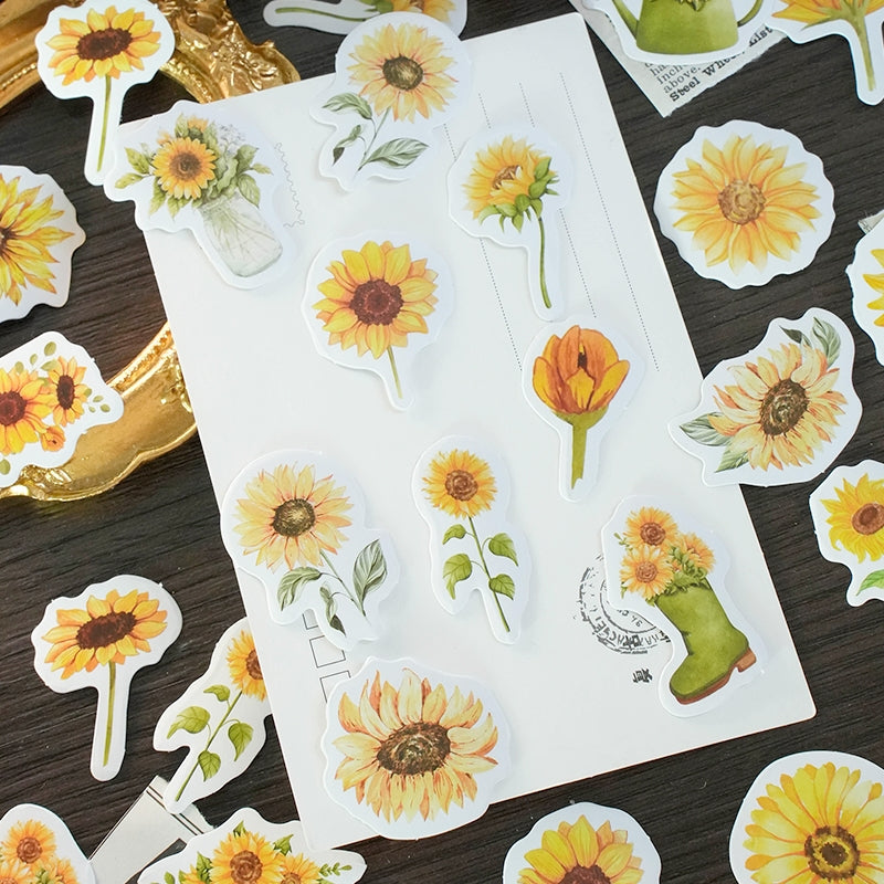 Sunflower Boxed Stickers - Stamprints3