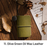 11. Olive Green Oil Wax Leather