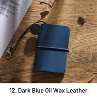 12. Dark Blue Oil Wax Leather