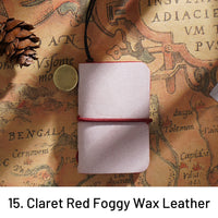 15. Claret Red Foggy Wax Leather