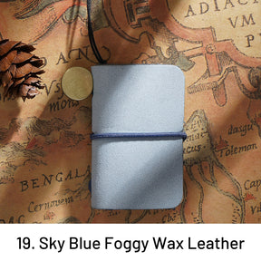 Super Mini Crazy Horse Leather Handmade Notebook 19