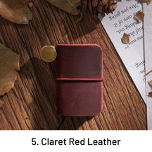 Super Mini Crazy Horse Leather Handmade Notebook 5