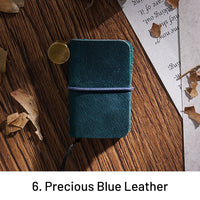 6. Precious Blue Crazy Horse Leather
