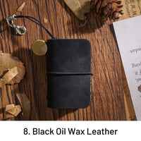 8. Black Oil Wax Leather