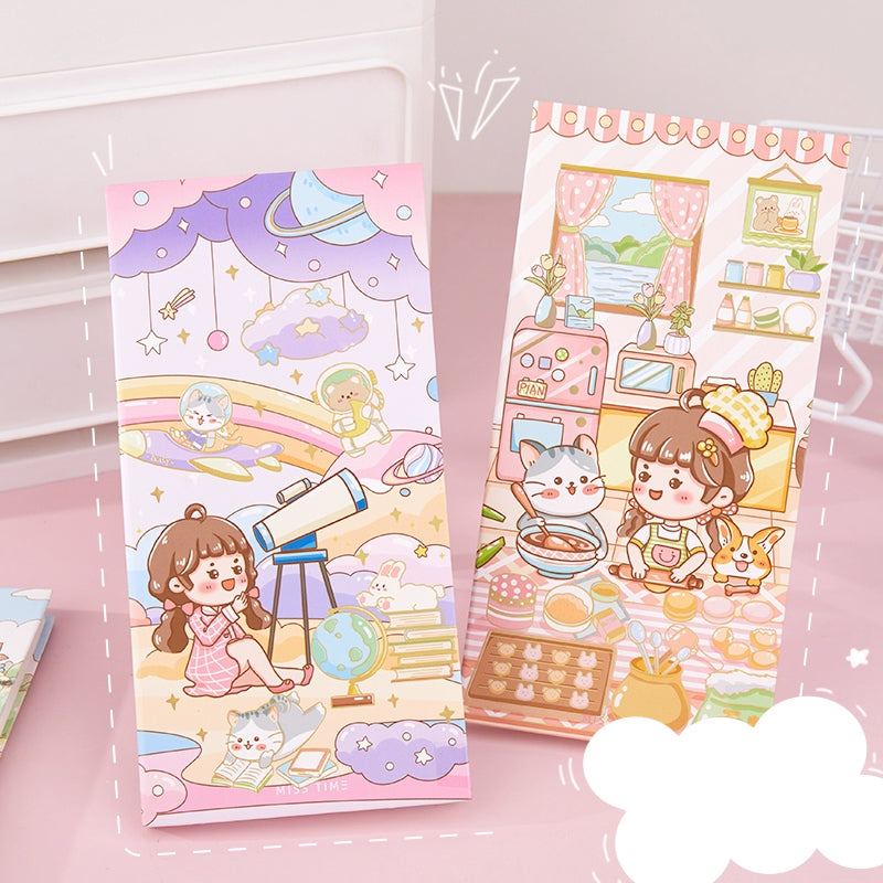 Sweet Holiday Series Cute Cartoon Character Journal Planner a