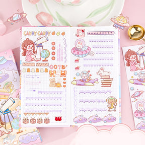 Sweet Holiday Series Cute Cartoon Character Journal Planner b1