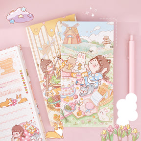 Sweet Holiday Series Cute Cartoon Character Journal Planner b4