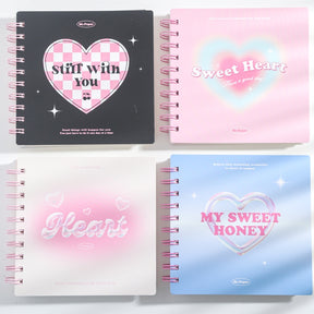Sweetheart Box Series Fresh Grids Spiral Journal Notebook a