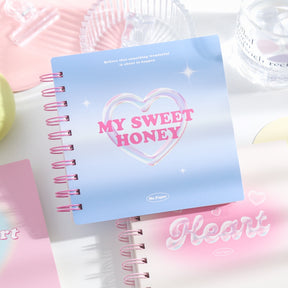 Sweetheart Box Series Fresh Grids Spiral Journal Notebook b6