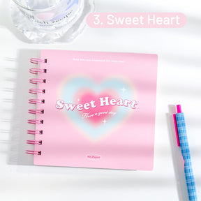 Sweetheart Box Series Fresh Grids Spiral Journal Notebook sku-3