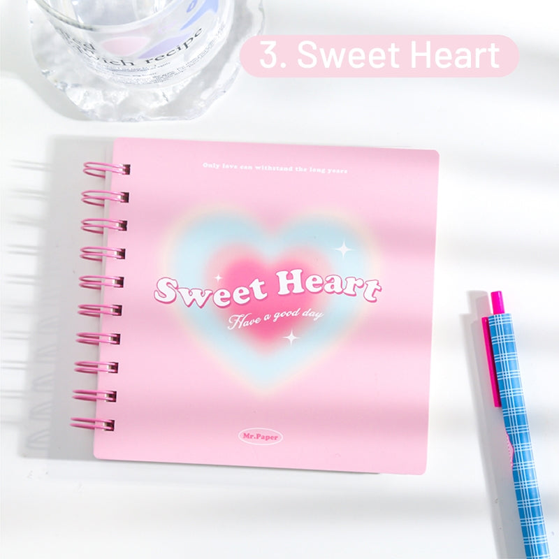 Sweetheart Box Series Fresh Grids Spiral Journal Notebook sku-3