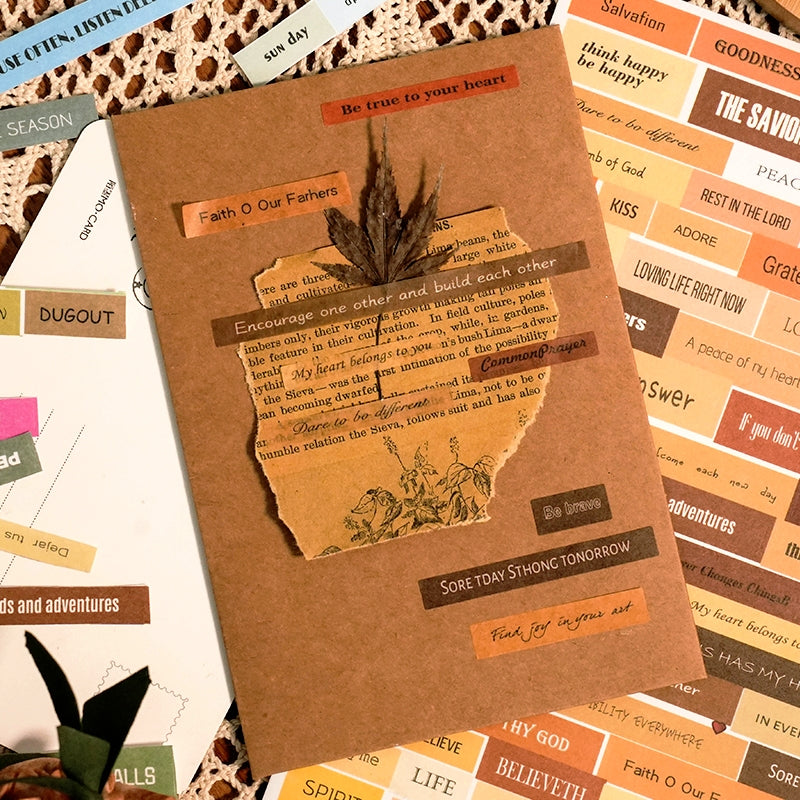 Text and Phrase Washi Stickers b5