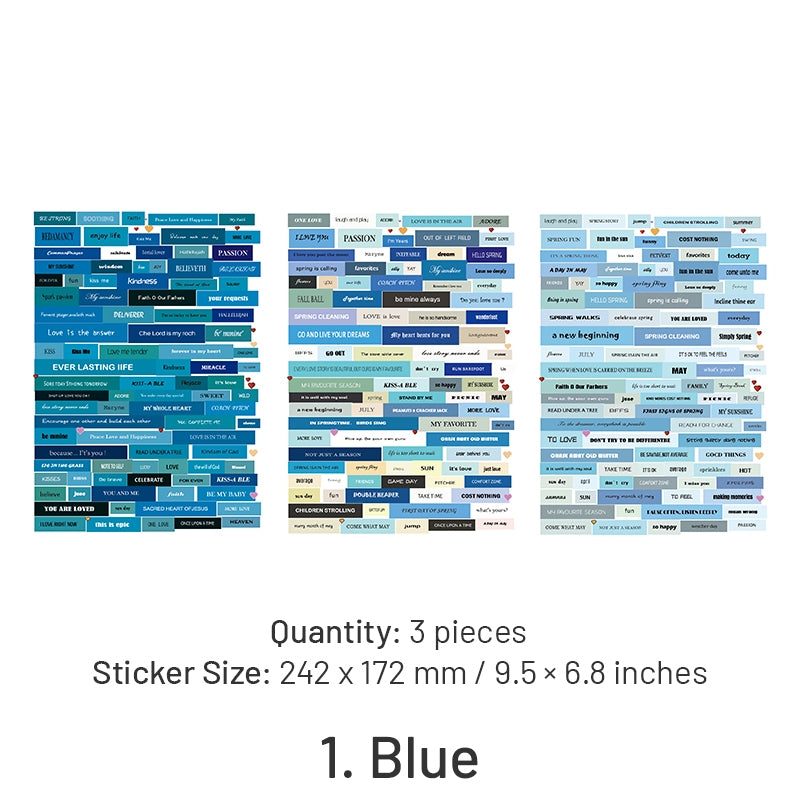 Text and Phrase Washi Stickers sku-1