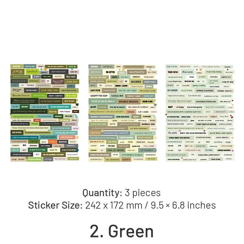 Text and Phrase Washi Stickers sku-2