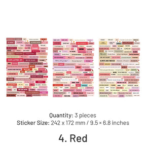 Text and Phrase Washi Stickers sku-4