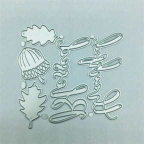 Thankful Blessed Steel Crafting Dies Scrapbooking Die-Cuts5