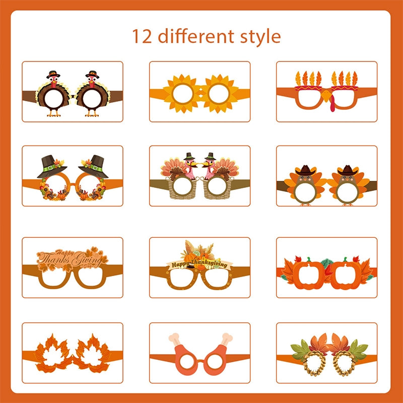 Thanksgiving 3D Paper Glasses Material Pack c2