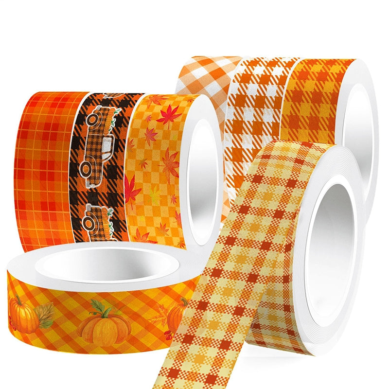 Thanksgiving Basic Grid Washi Tape Set b