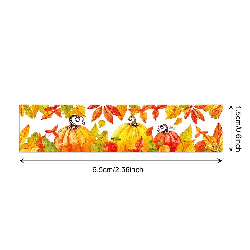 Thanksgiving Maple Leaf and Pumpkin Washi Tape Set c2