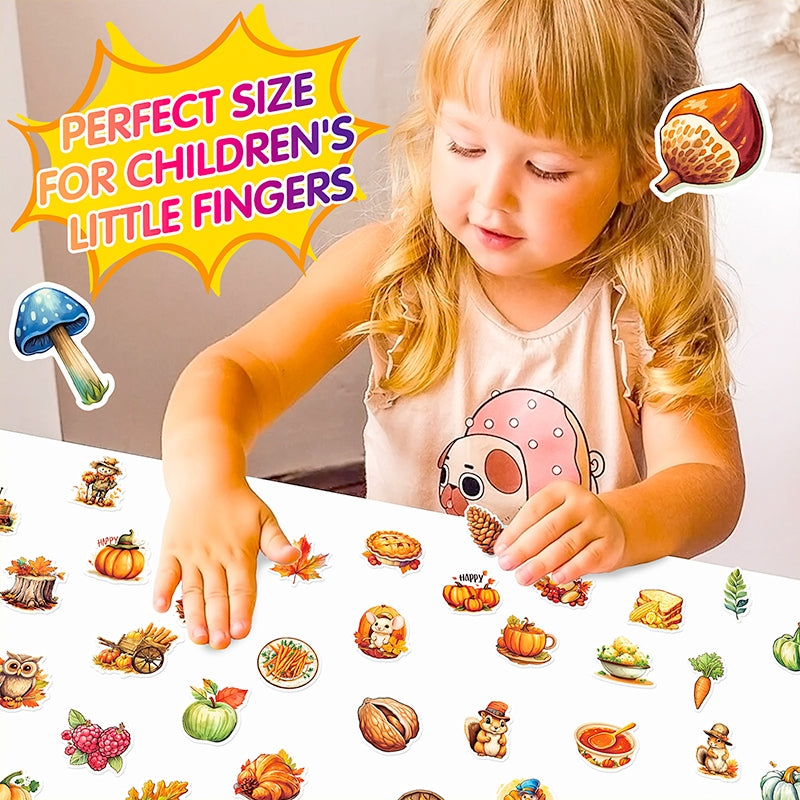 Thanksgiving Pumpkin Turkey Vinyl Sticker b4