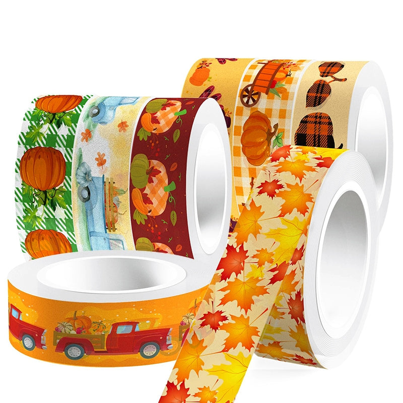 Thanksgiving Pumpkin Washi Tape Decorative Set b