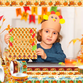Thanksgiving Pumpkin Washi Tape Decorative Set b4