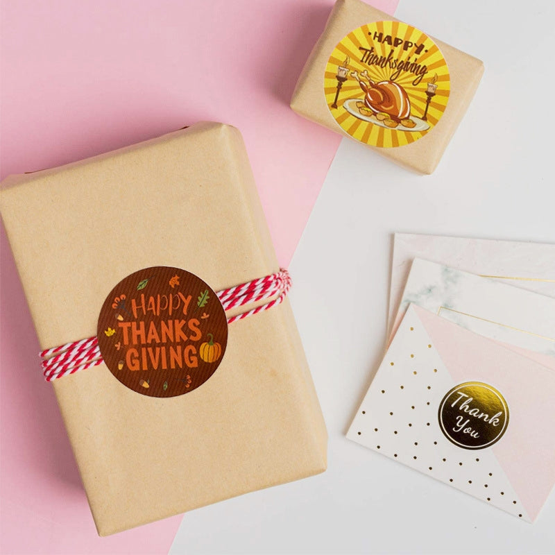 Thanksgiving Turkey Seal Sticker 500PCS b2