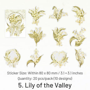 The Flower of Mist and Light Stickers sku-5