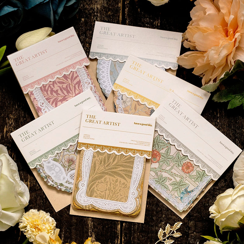 The Great Artist Series Morris Theme Lace Scrapbook Paper a1