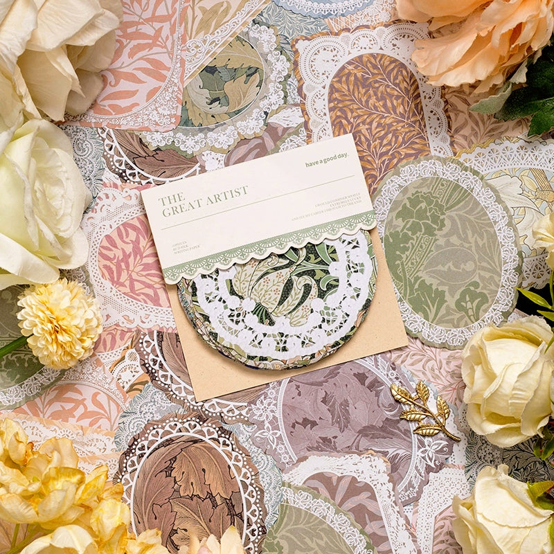 The Great Artist Series Morris Theme Lace Scrapbook Paper b