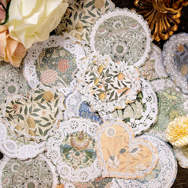 The Great Artist Series Morris Theme Lace Scrapbook Paper b1