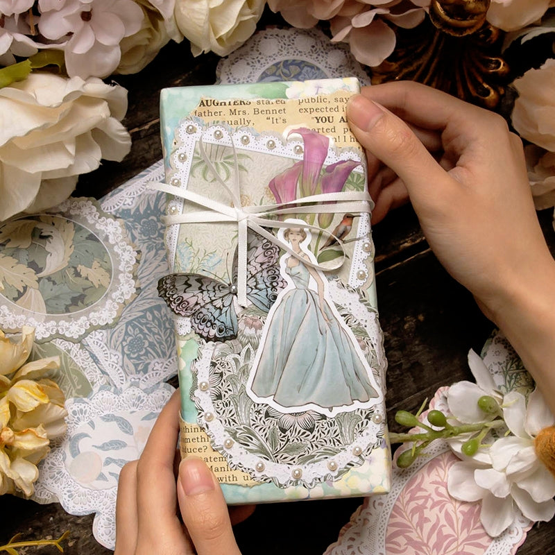 The Great Artist Series Morris Theme Lace Scrapbook Paper b2