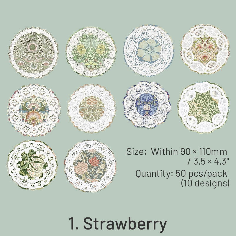 The Great Artist Series Morris Theme Lace Scrapbook Paper sku-1