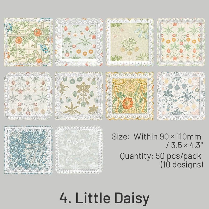 The Great Artist Series Morris Theme Lace Scrapbook Paper sku-4