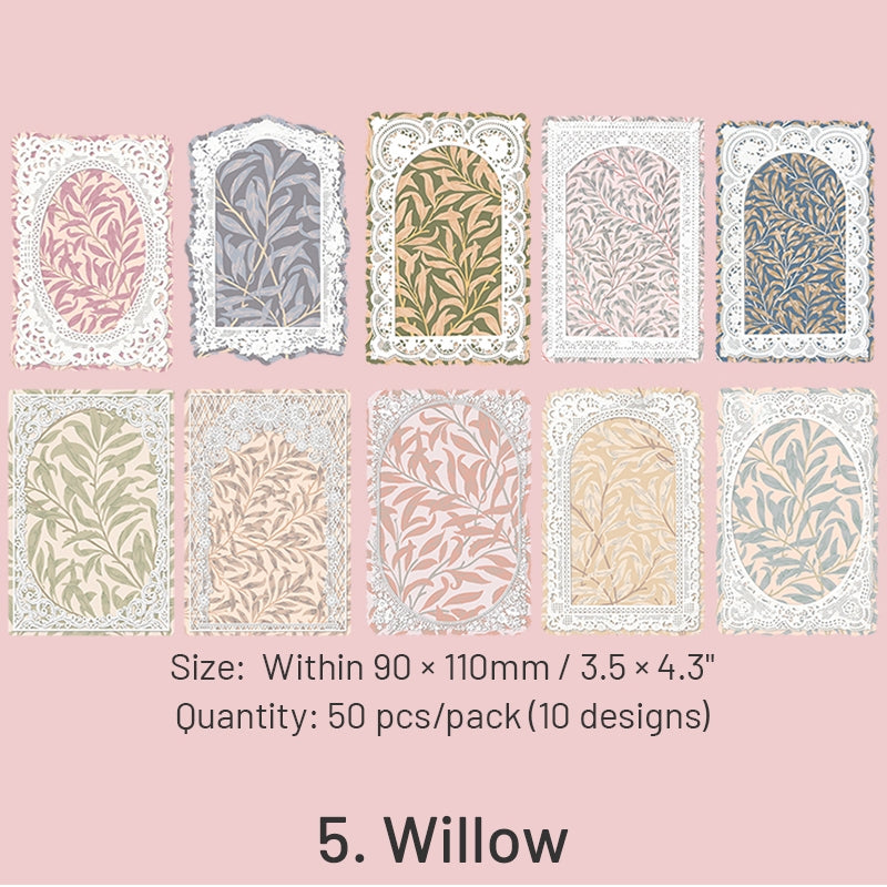 The Great Artist Series Morris Theme Lace Scrapbook Paper sku-5