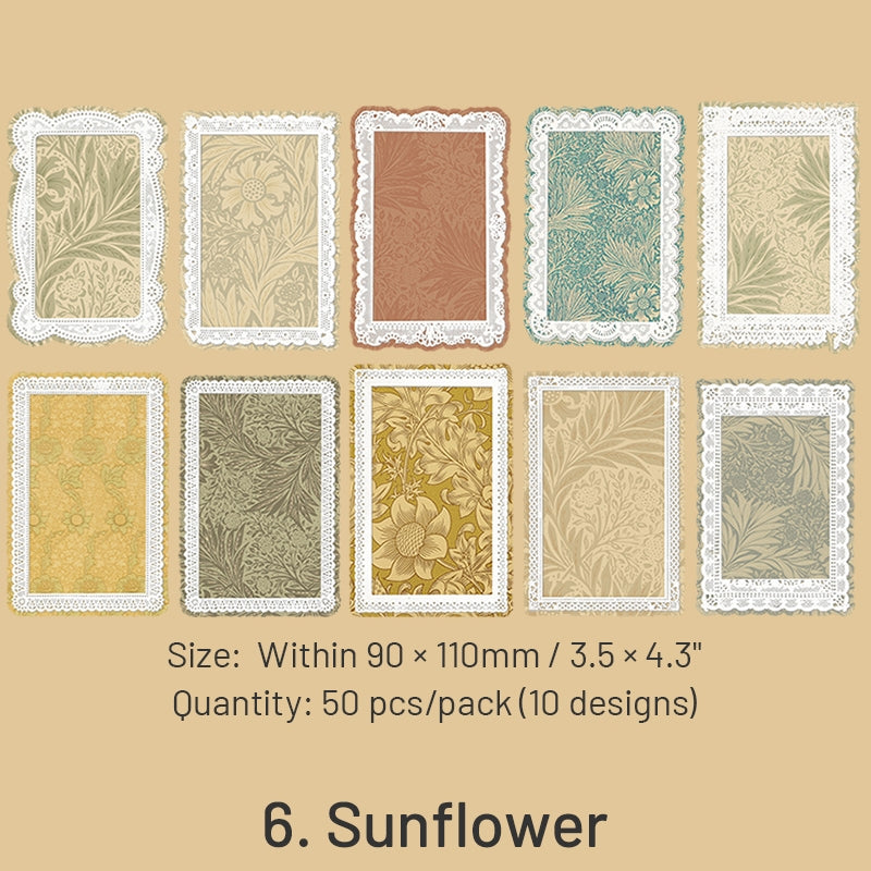 The Great Artist Series Morris Theme Lace Scrapbook Paper sku-6