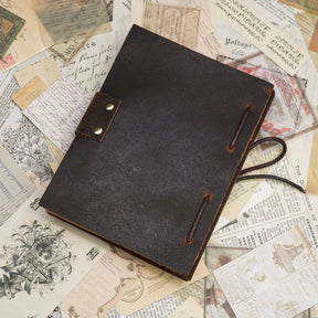 The Hand-bound First-grain Cowhide And Crazy Horse Leather Small Book.  5